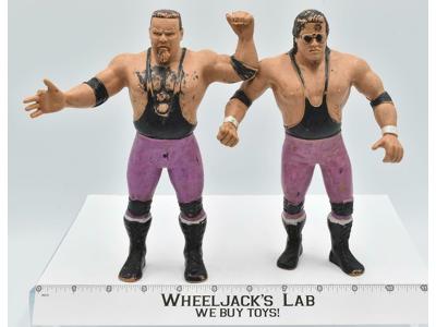 Jim Neidhart &amp; Bret Hart 1987 Hart Foundation WWF LJN Titan Sports 8" Vintage