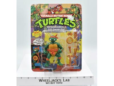 Mike Storage Shell UNPUNCHED MOSC 1991 Teenage Mutant Ninja Turtles Playmates