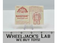 Sunstone Good Jewel Lord Rock Lords Bandai Tonka 1985 Vintage INSTRUCTIONS ONLY