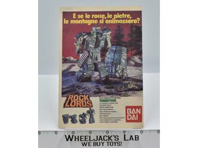 Tombstone Rock Lords Italian Magazine/Advertisement Clipping Bandai Vintage