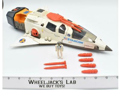 Starmax Bomber W/Bench Troop Carrier 100% Complete Starcom 1986 Coleco