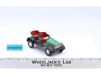 Tin Litho Green Classic Bucket Seat Sedan 5" Friction Vintage Toy Car