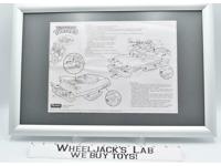 Teenage Mutant Ninja Turtles Blueprint ONLY 1989 Footcruiser 5625