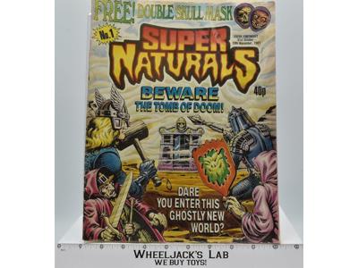 Super Naturals Beware the Tomb of Doom 1987 Tonka Action Figure 12x9 Comic Book