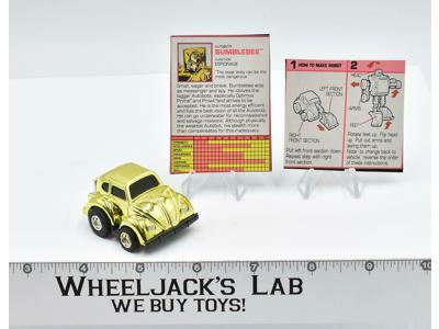 G2 Bumblebee METALLIC GOLD Complete 1993 Hasbro Transformers Vintage Figure