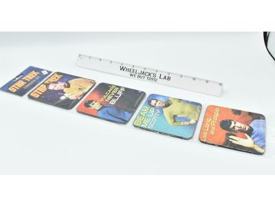 Coaster Set Star Trek 2009 Vandor LLC Captain Kirk Spock Scotty
