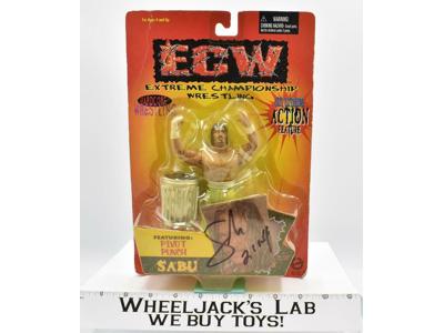 Sabu 6" AUTOGRAPHED ECW Hardcore MOSC 1999 Toymakers Action Figure