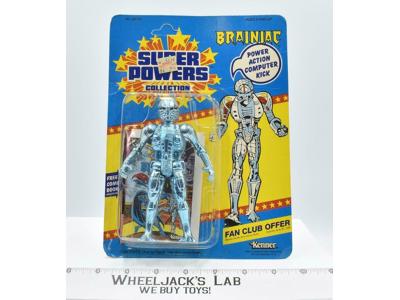 Brainiac Living Computer Super Powers 1985 Kenner Vintage Action Figure NEW MOSC