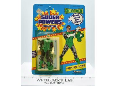 Green Lantern Emerald Gladiator Super Powers 1985 Kenner Vintage Figure NEW MOSC