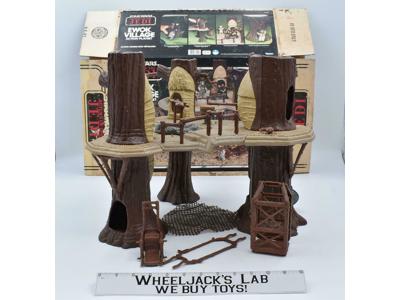 Endor Ewok Village Action Playset W Box Complete ROTJ Star Wars Vintage 1983