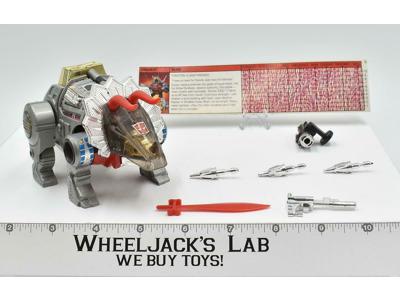 Slag 100% Complete 1985 Vintage G1 Transformers Triceratops Action Figure