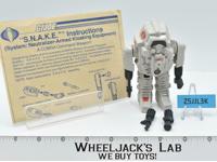 S.N.A.K.E. Armor Suit 100% Complete 1983 GI Joe Cobra Hasbro Action Figure