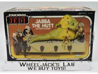 Jabba the Hutt Throne Room Playset 100% Complete Star W/Box Wars ROTJ Vintage