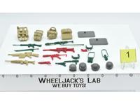 Lot Battle Gear Accessory 3 Set 1 1985 Weapons GI Joe Vintage Action Figure