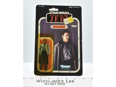 Lando Calrissian 65 Back Star Wars ROTJ 1983 Kenner Action Figure NEW MOSC