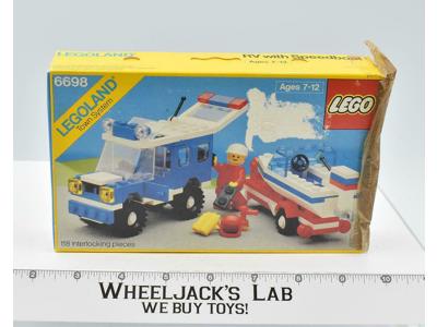 Legoland Town System 6698 RV With Speedboat 1986 Lego