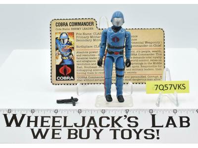 Cobra Commander V1 Straight Arms 100% Complete GI Joe Vintage Hasbro 1982