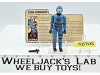 Cobra Commander V1 Straight Arms 100% Complete GI Joe Vintage Hasbro 1982