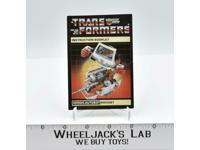 Ratchet Action Figure Vintage Instruction Manual Booklet 1985 G1 Transformers