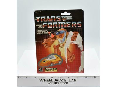 Wheelie Cardback Vintage 1986 G1 Transformers Hasbro Action Figure