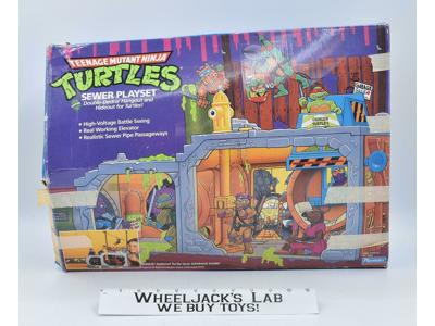 Sewer Lair 100% Complete Teenage Mutant Ninja Turtles 1989 Playmates Playset