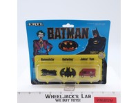 Batman Micro Batmobile Batwing Joker Van Set ERTL 1989 Diecast Metal New MOSC