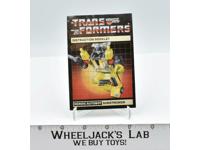 Sunstreaker Action Figure Instruction Manual 1985 Vintage Hasbro G1 Transformers
