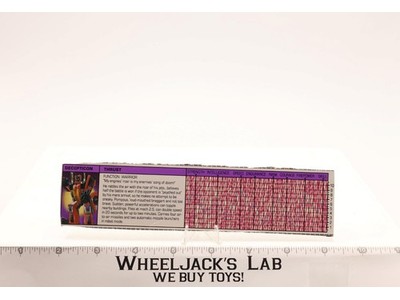 Thrust Action Figure Tech Spec 1985 Vintage Hasbro G1 Transformers