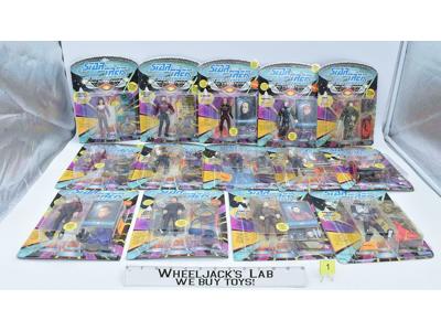 Lot of 14 #1 Star Trek The Next Generation Playmates 1990's Action Figures