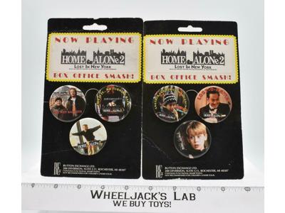 Home Alone 2 Buttons X2 Lost In New York Button Exchange Ltd. 1992 MOC
