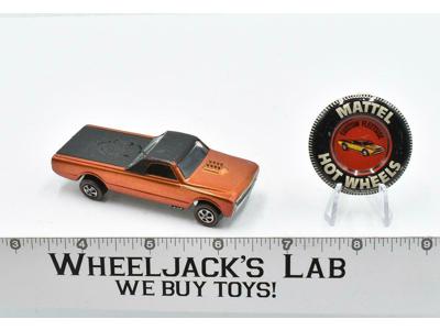 Custom Fleetside Orange With Button Hot Wheels Mattel 1967 Redline Vintage RL