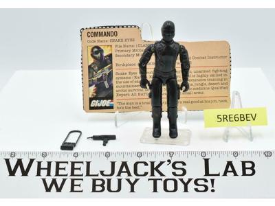 Snake Eyes V1.5 SWIVEL ARM 100% Complete GI Joe 1983 Hasbro Action Figure