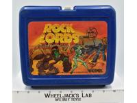 Rock Lords Blue Plastic Lunchbox 1987 Tonka Thermos