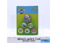 Smurfette 6-Pack Button Pins Pinbacks The Smurfs 2009 Peyo NEW SEALED