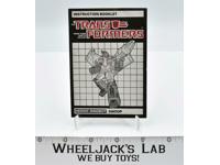 Swoop Action Figure Instruction Manual Booklet 1985 Hasbro G1 Transformers