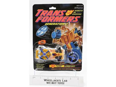 G2 Leadfoot 100% Complete MIB 1994 Vintage Hasbro Transformers Action Figure