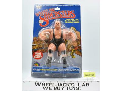 King Kong Bundy Wrestling Superstars WWF 1985 Titan Sports 8" Figure MOSC NEW