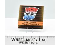 Pretender Micromaster Insert Catalog Brochure 1988 G1 Transformers Action Figure