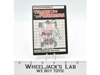 Red Alert Instructions Manual Booklet 1985 Hasbro G1 Transformers Vintage Figure