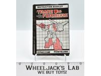Pointblank Action Figure Vintage Instruction Manual 1986 Hasbro G1 Transformers