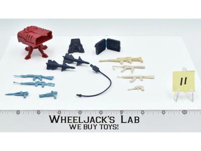 Lot Battle Gear Accessory 4 Set 11 1986 Weapons GI Joe Vintage Action Figure