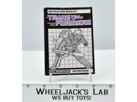 Astrotrain Instructions Manual Booklet 1985 Hasbro G1 Transformers Vintage