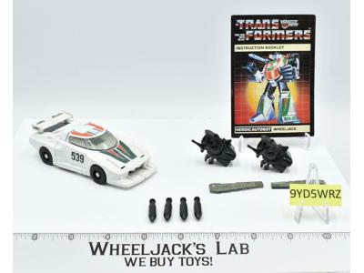 Wheeljack 100% Complete W/INSTRUCTION 1984 Vintage G1 Transformers Figure