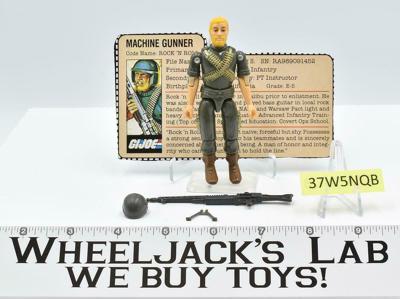 Rock 'N Roll V1 100% Complete 1982 GI Joe ARAH Vintage Hasbro Action Figure