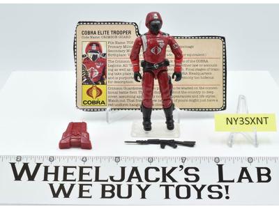 Crimson Guard 100% Complete GI Joe V1 ARAH Vintage Hasbro 1985 Action Figure