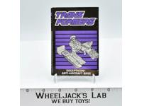 Anti-Aircraft Base Instructions Manual Booklet 1989 Hasbro G1 Transformers