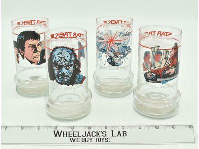 Taco Bell Glasses Set of 4 Star Trek The Search for Spock 1984 Drinking Glasses