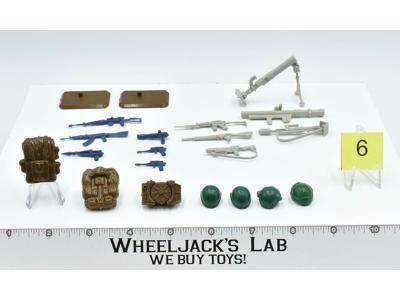 Lot Battle Gear Accessory 2 Set 6 1984 Weapons GI Joe Vintage Action Figure