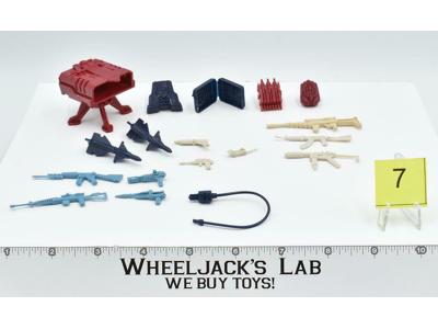 Lot Battle Gear Accessory 4 Set 7 1986 Weapons GI Joe Vintage Action Figure