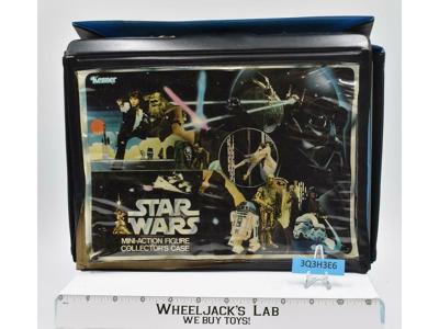 Star Wars Vinyl Mini-Action Figure Case W/2 Trays1977 Kenner Vintage Case
